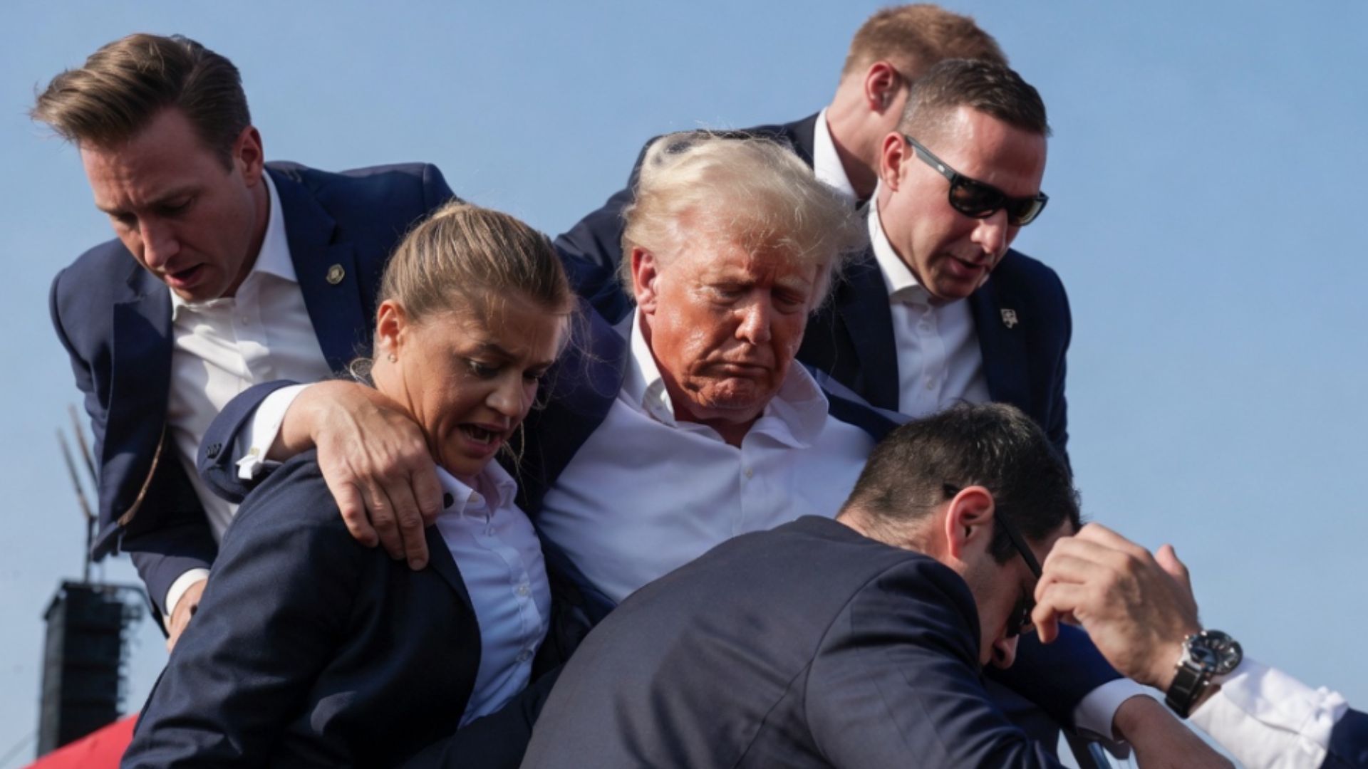 President Donald Trump had been “shot again” in Washington, D.C